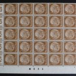 Deutsches Reich, MiNr. 513 X, 25er Bogenteil, Ecke li. oben, postfrisch
