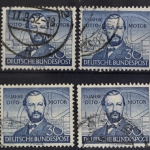 Deutschland (BRD), MiNr. 150, 4 Marken, gestempelt