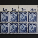 Deutsches Reich, MiNr. 568, 10er Bogenteil, Ecke li. oben, ungebraucht
