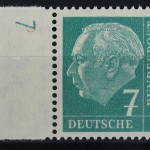 Deutschland (BRD), MiNr. 181 y, li. Rand mit DZ 7, postfrisch
