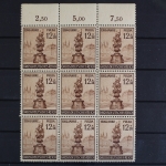 Deutsches Reich, MiNr. 886 PLF II, 9er Block, Oberrand, postfrisch