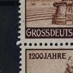 Deutsches Reich, MiNr. 886 PLF II, 9er Block, Oberrand, postfrisch