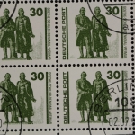 DDR, MiNr. 3345, 100er Bogen mit PLF I, gestempelt