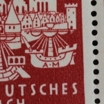 Deutsches Reich, MiNr. 862 PLF f 2, 6er Block, Oberrand, ungebraucht
