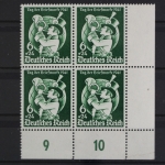 Deutsches Reich, MiNr. 762, 4er Block, Ecke re. unten, postfrisch
