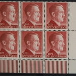 Deutsches Reich, MiNr. 801 B, 6er Block, Ecke re. unten, postfrisch