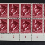 Deutsches Reich, MiNr. 813 y, 10er Bogenteil, Ecke li. unten, postfrisch
