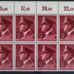 Deutsches Reich, MiNr. 813 y, 8er Block, Oberrand, postfrisch