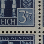 Deutsches Reich, MiNr. 820, 6er Block, PLF IV, li. Rand, postfrisch