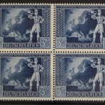Deutsches Reich, MiNr. 820, 4er Block, PLF IV, postfrisch