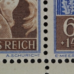 Deutsches Reich, MiNr. 821, 50er Bogen, PLF f 44, postfrisch