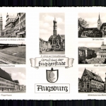 Augsburg, 7 Ansichten u.a. Fuggerhaus und Dom