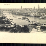 Bremen, Blick über die Weser zur Stadt