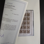 Bayern, MiNr. 109 I A, 20er Bogen, postfrisch, BPP Fotoattest