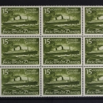 Danzig, MiNr. 286, 9er Block, li. Rand, postfrisch