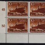 Danzig, MiNr. 285, 4er Block, Ecke li. unten, postfrisch