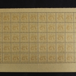 Württemberg, MiNr. 271 X, 50er Bogenteil, untere Hälfte, postfrisch