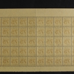 Württemberg, MiNr. 271 X, 50er Bogenteil, obere Hälfte, postfrisch