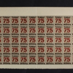 Württemberg, MiNr. 271 X, 50er Bogenteil, obere Hälfte, postfrisch