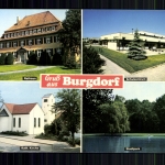 Burgdorf, Rathaus, Schulzentrum, Kath. Kirche, Stadtpark