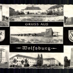 Wolfsburg, 7 Bilder Karte, Wappen
