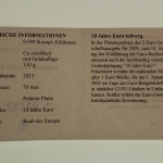 Giganten, Medaille "10 Jahre Euro", Cu/Kupfer, polierte Platte