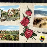 De Haan, 2 Ortsansichten, Strand, Rosen, Wappen