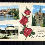 Kassel, Partie an der Fulda, Herkules, Staatstheater, Rosen