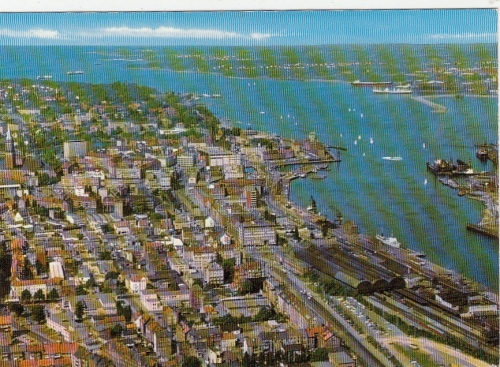 Kiel, Luftbild mit Hauptbahnhof ngl F7480