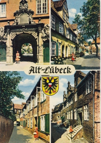 Alt-Lübeck, Mehrbildkarte gl1966? F7988