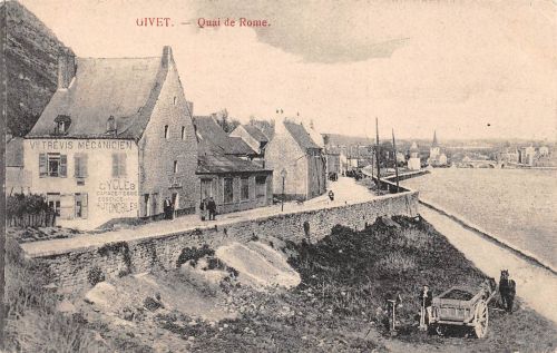 Frankreich Givet Quai de Rome feldpgl1917 198.139