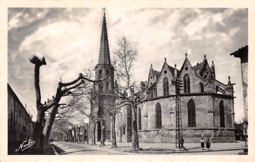 Frankreich Mirepoix (Ariege) La cathedrale Saint-Maurice gl1954 198.162