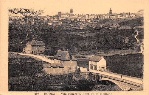 Frankreich Rodez Vue generale, Pont de la Moulene ngl 198.172