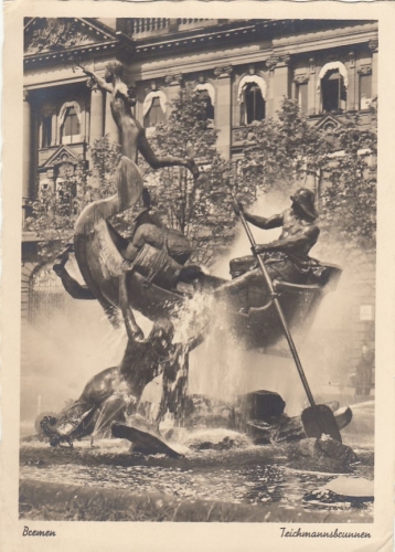 Bremen, Teichmanns-Brunnen gl1937 F8390