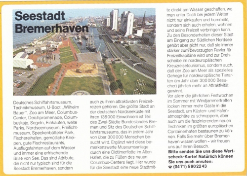 Bremerhaven, Werbekarte ngl F8480