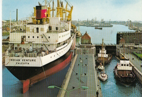 Bremerhaven, Fischereihafen mit Doppelschleuse ngl F8502