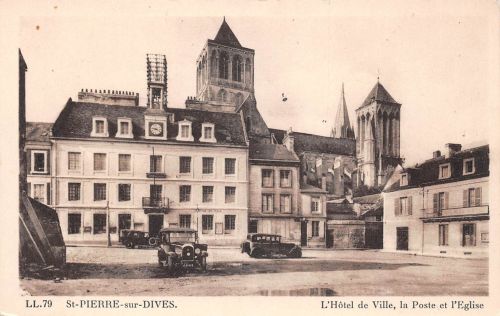 Frankreich 14 St.-Pierre-sur-Dives L`Hotel de Ville, la Poste… ngl 198.189