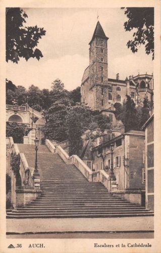 Frankreich 32 Auch Escaliers et la Cathedrale ngl 198.257