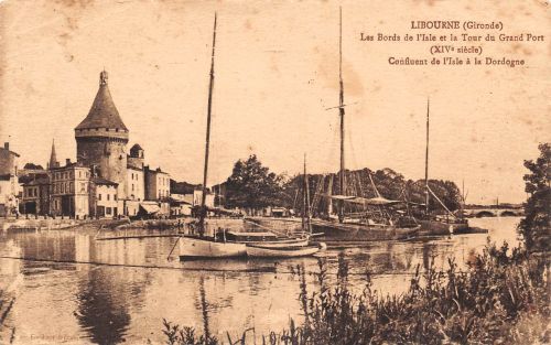 Frankreich 33 Libourne Les Bords de l`Isle et la Tour… gl1931 198.271