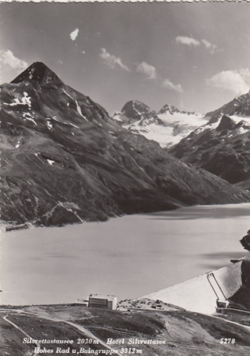 Vorarlberg, Silvrettastausee, Hotel Silvettasee, Hohes Rad u. Buingruppe ngl F9355