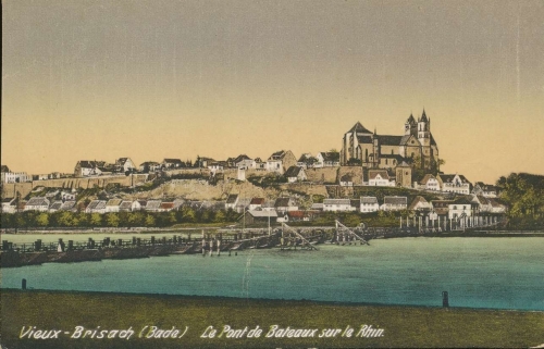 Burg in Breisach am Rhein mit Brücke ngl 136.266
