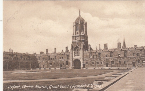 Oxford, Christ Church, Great Quad ngl F9560