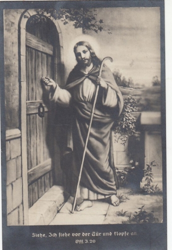 Religion: Siehe, Ich stehe vor der Tür und klopfe an gl1925 G0042