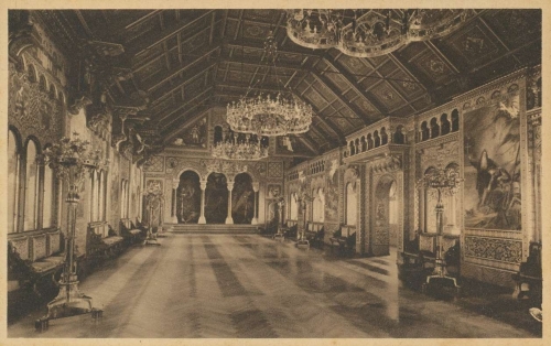 Schloss Neuschwanstein Festsaal Sängerlaube ngl 136.229