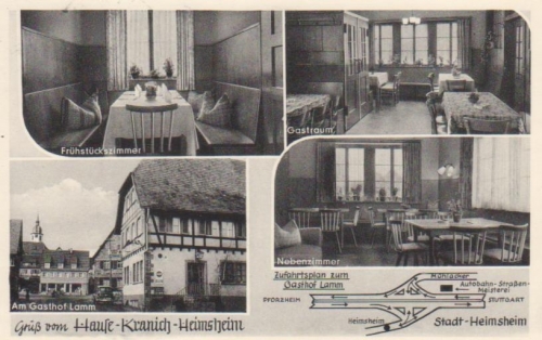 Heimsheim Gasthof Lamm gl1958 205.756