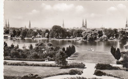 Lübeck, Blick vom Tor der Hoffnung ngl G1052