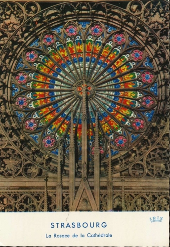 Straßburg Münster Rosettenfenster ngl 136.387