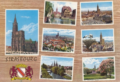 Straßburg Teilansichten Mehrbildkarte ngl 136.388