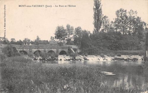 Frankreich 39 Mont-sous-Vaudrey Le Pont et l`Ecluse gl1911 198.299