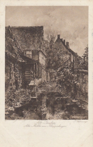 Alt-Goslar, Harz, Alte Mühle am Klapperhagen ngl G2094